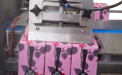 Clipper Teas being packaged