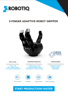 3 finger Robotiq adaptive robot gripper