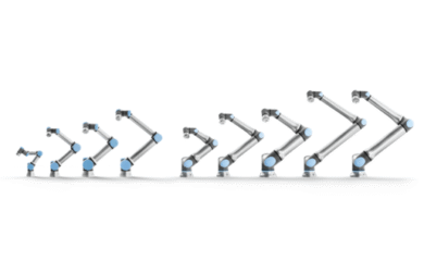 UR Family 2025 - e-Series and UR Series collaborative robots.