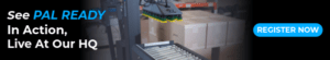 Robot palletising event 