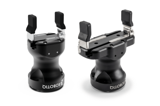 Robotiq Hand-E adaptive gripper with 50 mm and 100 mm stroke lengths.
