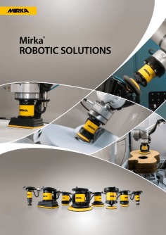 Mirka sanding and polishing solutions for collaborative robots