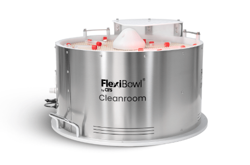 FlexiBowl 500 Cleanroom version for part feeding in ISO 5 Class environments.