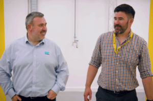 Ross Lacy, RARUK Automation (L) and Leo Steenson, Cellular Origins (R)