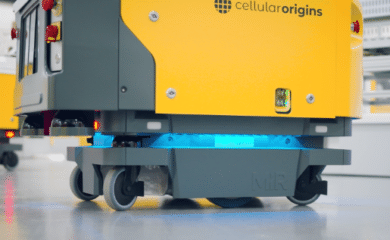 MiR250 mobile robot base for Cellular Origins' IMR system.